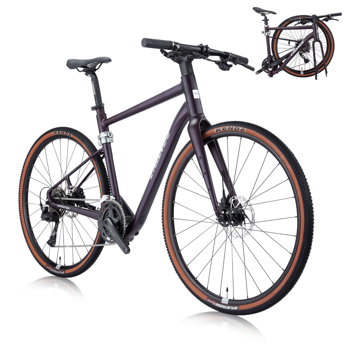 Folding Bike GF-102P | Gravel Bike, Touring Bike, Taiwan-Made, E-bike Kit Compatible