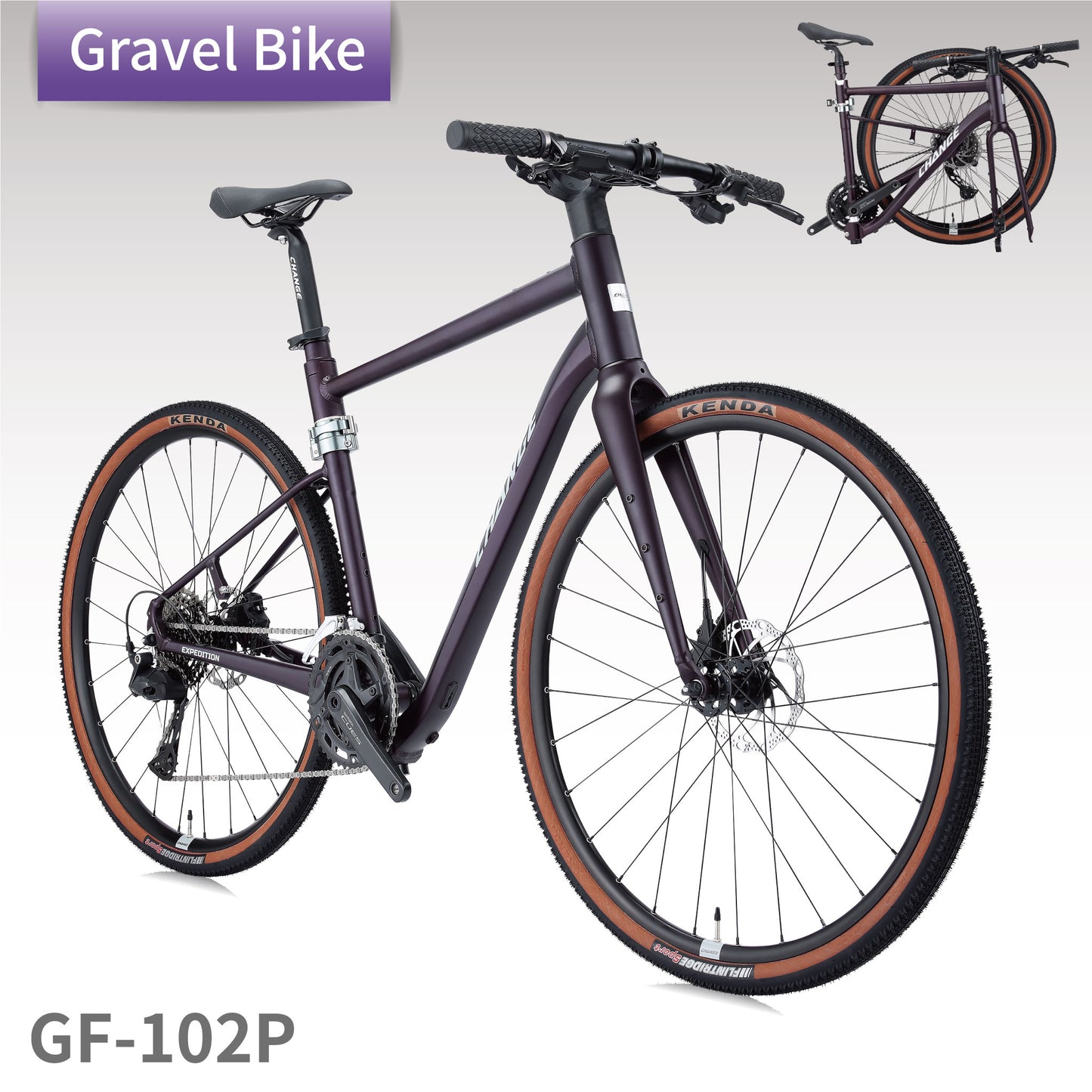 Folding Bike GF-102P | Gravel Bike, Touring Bike, Taiwan-Made, E-bike Kit Compatible