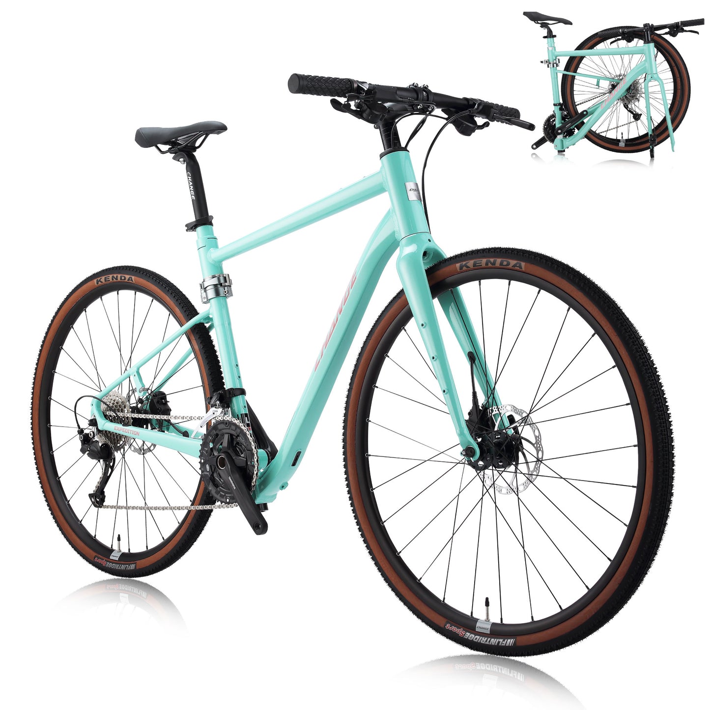 Folding Bike GF-901G | Road Bike, Gravel 700C Lightweight, E-bike Kit Compatible | CHANGE