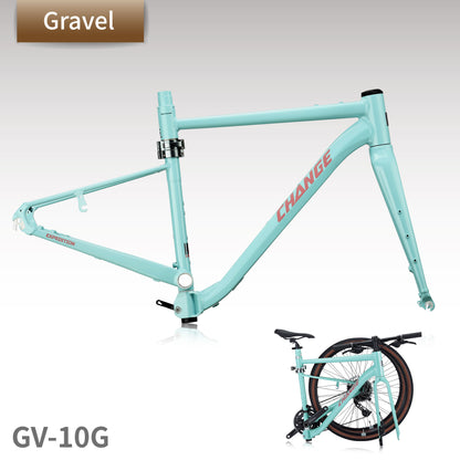 Folding Bike Frame GV-10G | Gravel Lightweight, E-bike Kit Compatible | CHANGE