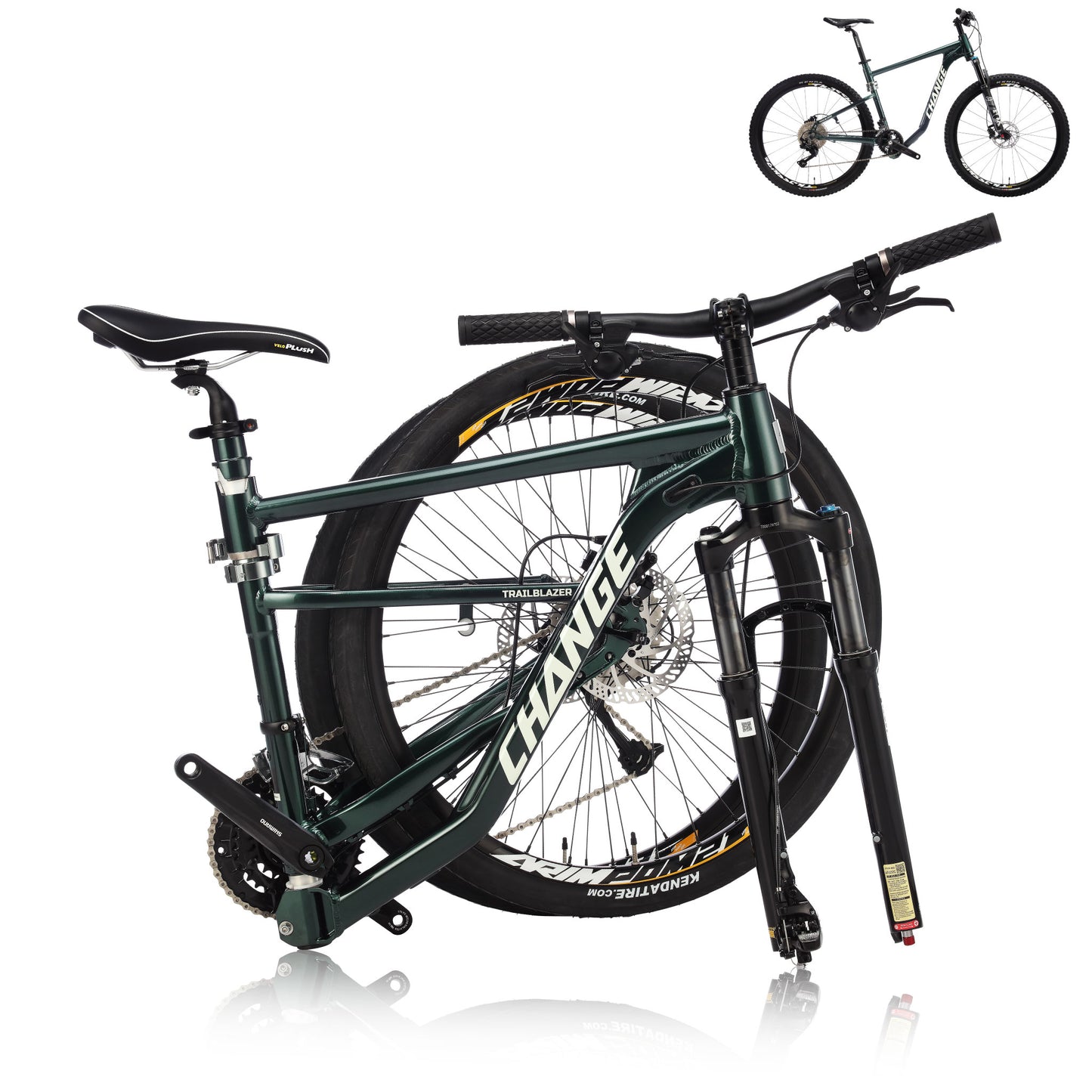 Foldable Bicycle DF-909G | 27.5" Foldable MTB, E-bike Kit Compatible | CHANGE