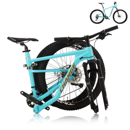 Folding Mountain Bike DF-912B | 27.5" Foldable MTB, E-bike Kit Compatible | CHANGE